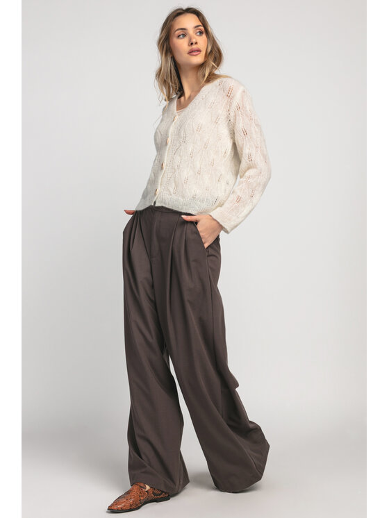 Fobya Fobya Kardigan F1967 Écru Basic Fit