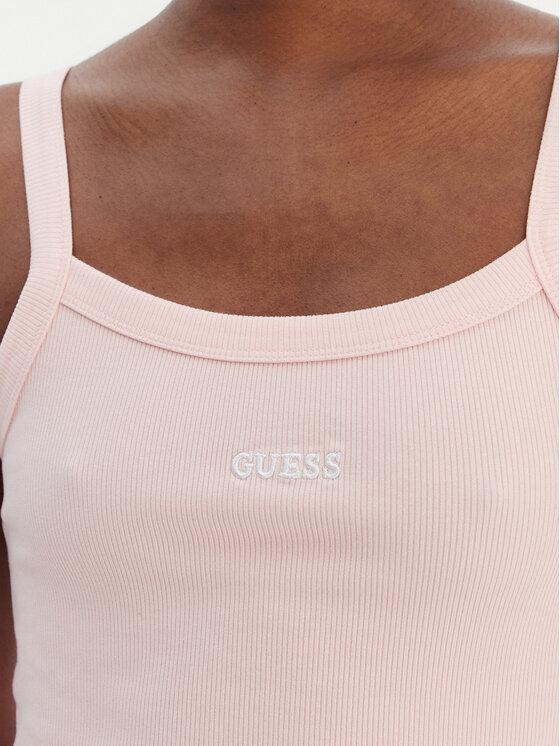Guess Guess Top V6GP16 K3180 Różowy Regular Fit