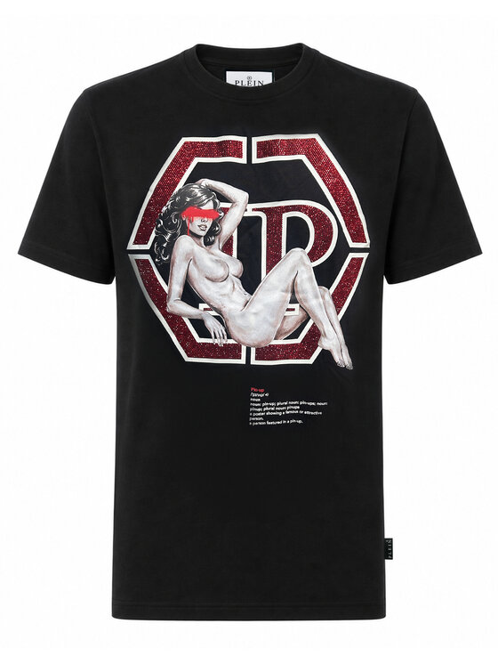 PHILIPP PLEIN PHILIPP PLEIN T-Shirt 31683 Černá Regular Fit