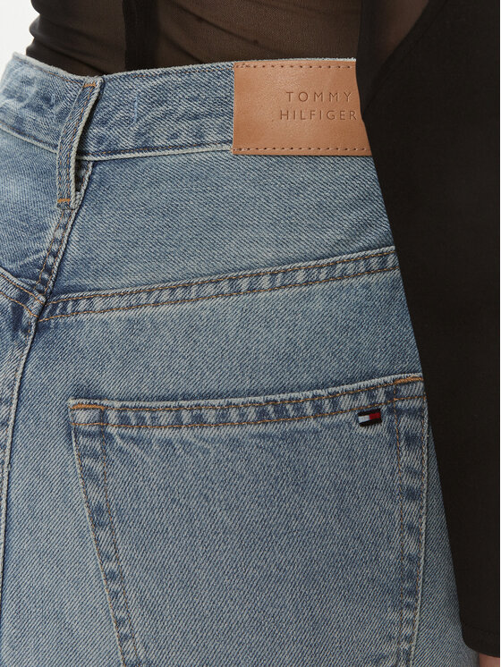Tommy Hilfiger Tommy Hilfiger Farmer szoknya WW0WW42882 Kék Straight Fit