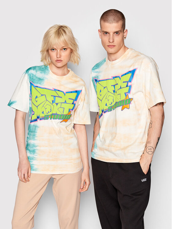 Market T-krekls Unisex Studio Tie Dye 399001076 Daudzkrāsains Relaxed Fit