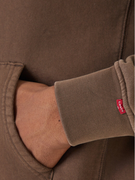 Levi's® Levi's® Mikina Authentic A8435-0033 Hnědá Relaxed Fit