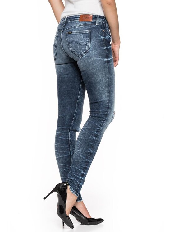 Lee Lee Jeansy TOXEY Niebieski Skinny Fit