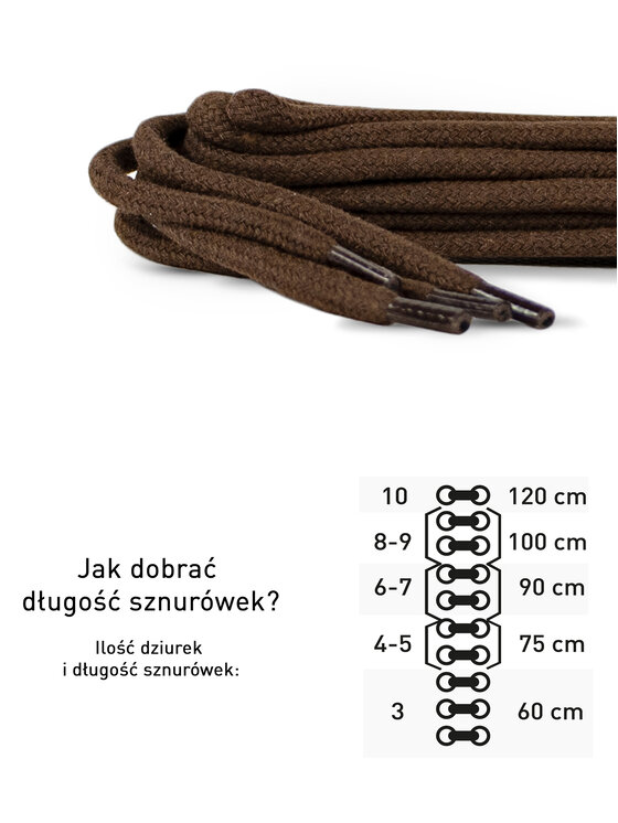 Coccine Coccine Cipőfűző SZNUROWADŁA 90 cm F3 BAWEŁNIANE v.AZ Barna