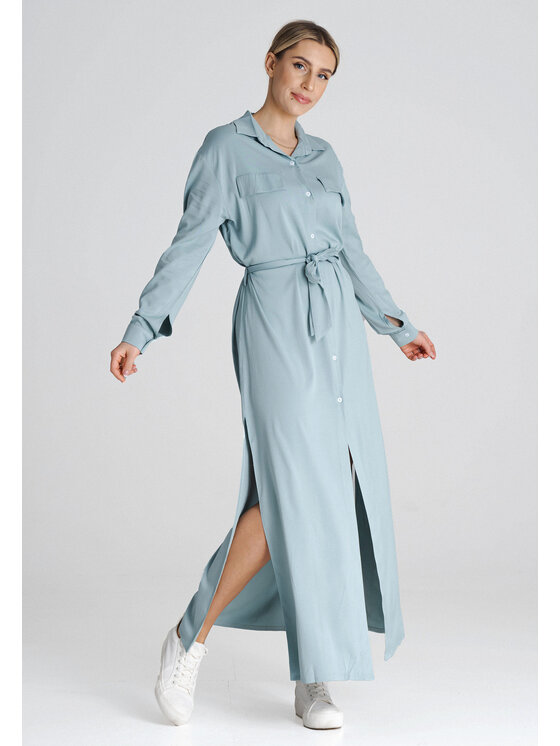 FIGL FIGL Sukienka codzienna M1000 Zielony Regular Fit
