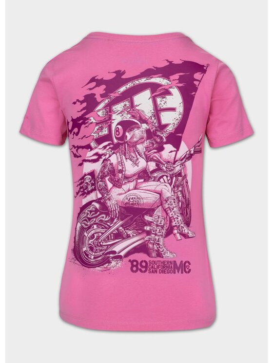 PITBULL PITBULL T-Shirt MC HEART Różowy Regular Fit