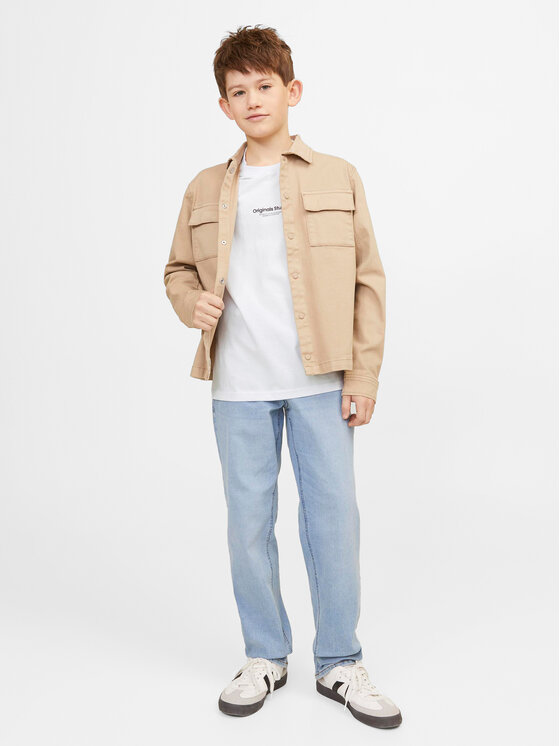 Jack&Jones Junior Jack&Jones Junior Marškinėliai Vesterbro 12242827 Balta Loose Fit