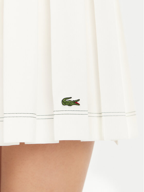 Lacoste Lacoste Tenisová sukně JF7302 Écru Regular Fit