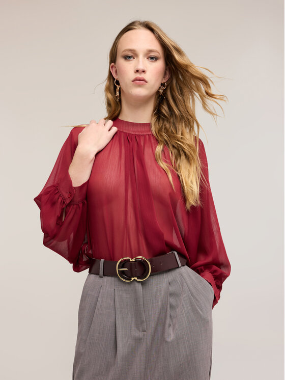 Motivi Motivi Blusa 2057W000827N036 Bordeaux Regular Fit