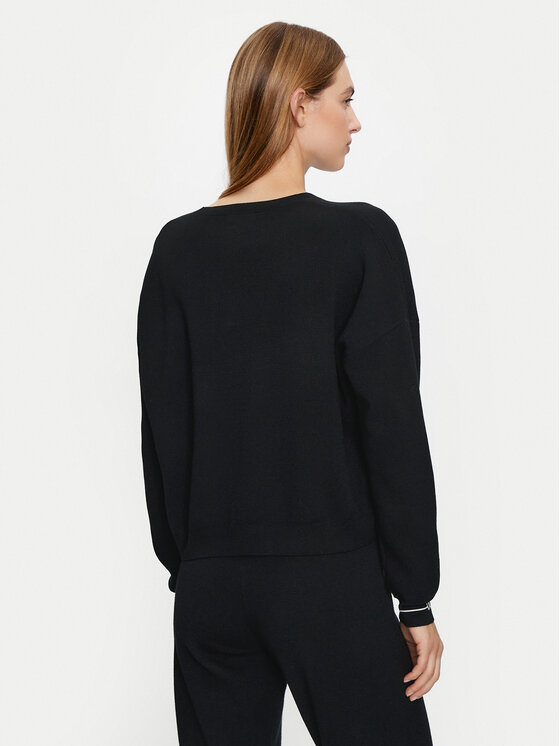 Liu Jo Sport Liu Jo Sport Pulover TF4220 MS63L Negru Regular Fit
