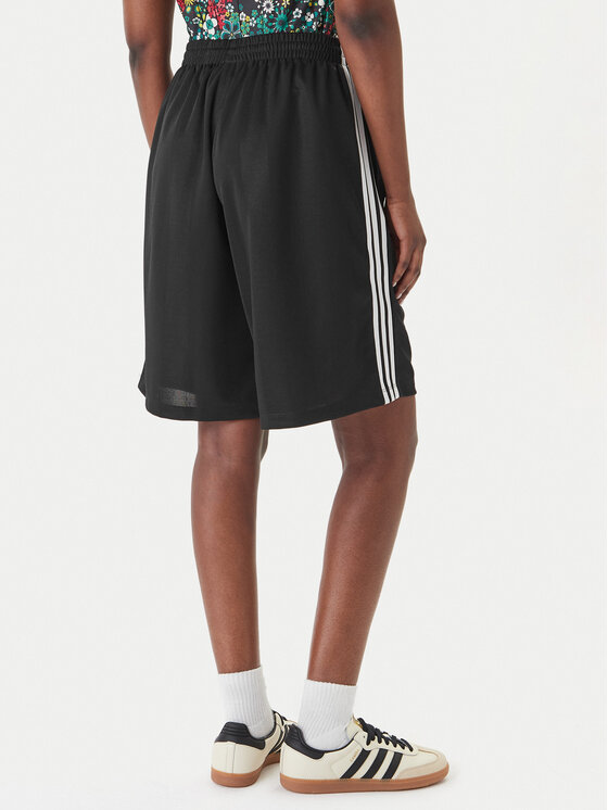 adidas adidas Pantaloni scurți sport 3-Stripes Jaquard KD2911 Negru Loose Fit