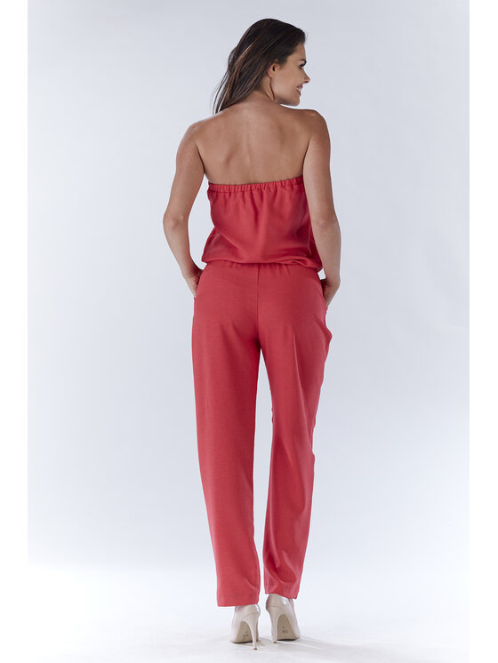 Awama Awama Kombinezon A182 Fioletowy Basic Fit