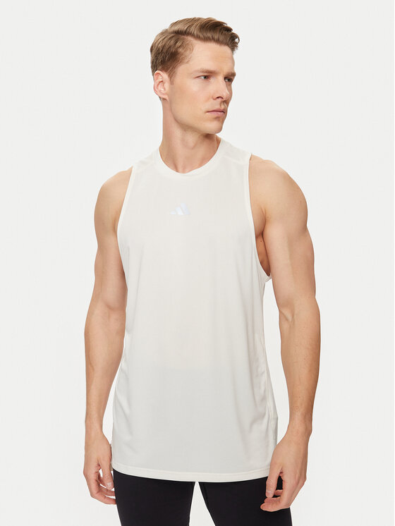 adidas adidas Funkčné tričko IS3716 Écru Regular Fit