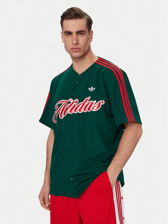 adidas Tricou Summer League Varsity Baseball KE2245 Verde Oversize