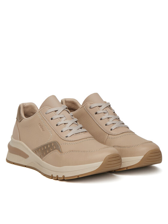 Rieker Rieker Sneakersy M6607-60 Beżowy