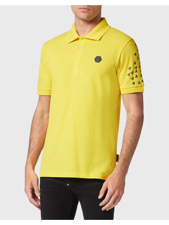 PHILIPP PLEIN PHILIPP PLEIN Polokošeľa 127 Žltá Slim Fit