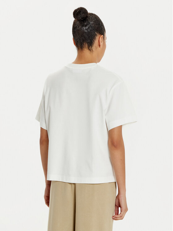 Lacoste Lacoste Marškinėliai TF2667 Balta Oversize