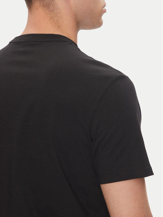Calvin Klein Calvin Klein Tričko Outline Tape Graphic LV04RC852G Čierna Regular Fit