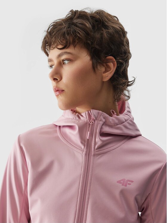 4F 4F Giacca softshell 4FWSS24TSOFF215-56S Rosa Regular Fit