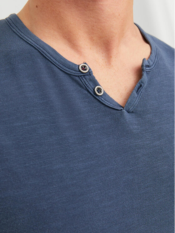 Jack&Jones Jack&Jones Majica Split 12164972 Mornarsko modra Standard Fit