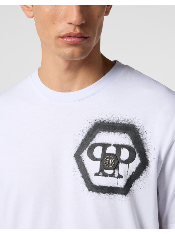 PHILIPP PLEIN PHILIPP PLEIN T-Shirt 29027 Biały Regular Fit