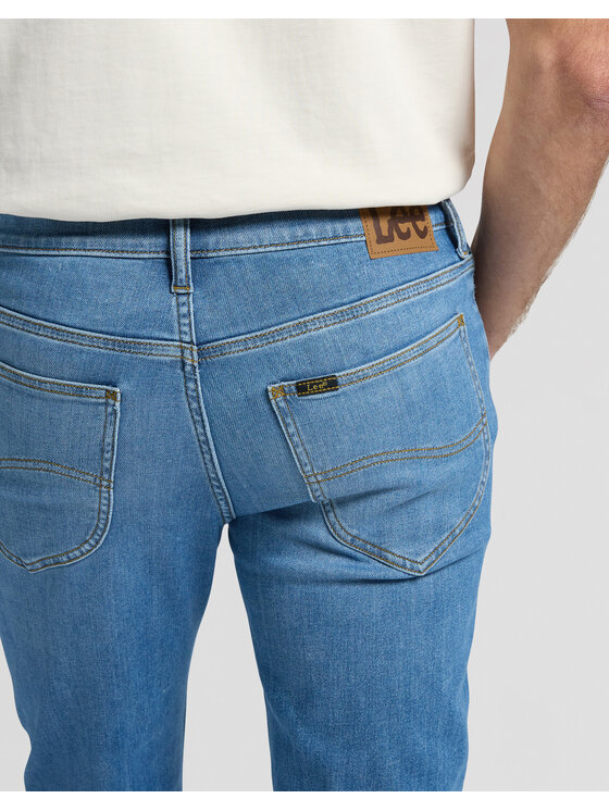 Lee Lee Jeansy 112376332 Niebieski Straight Leg