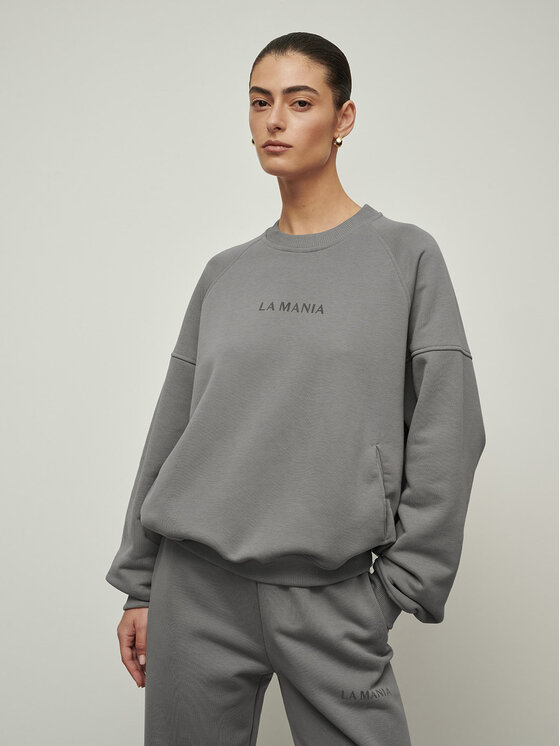 La Mania La Mania Felpa MISSED Grigio Active Fit