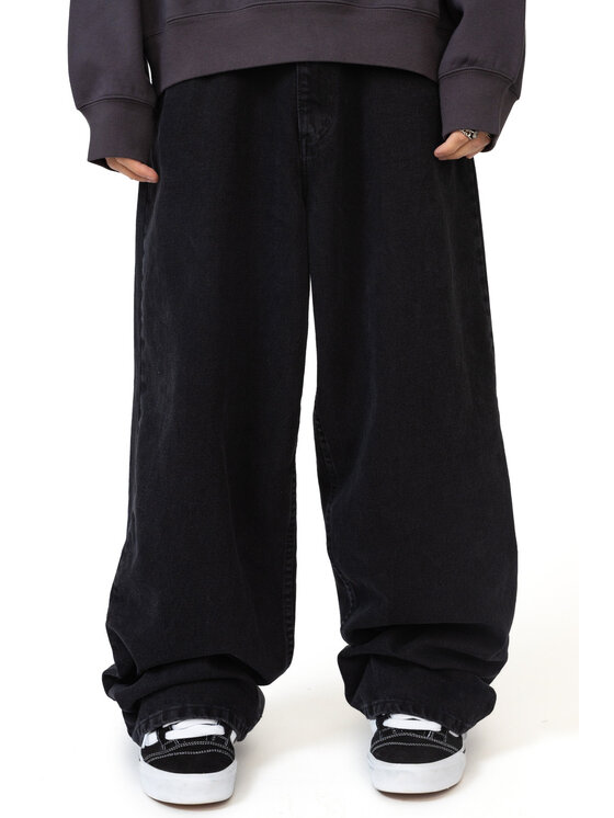Mercur Mercur Jeansy Loose Monument Czarny Loose Fit