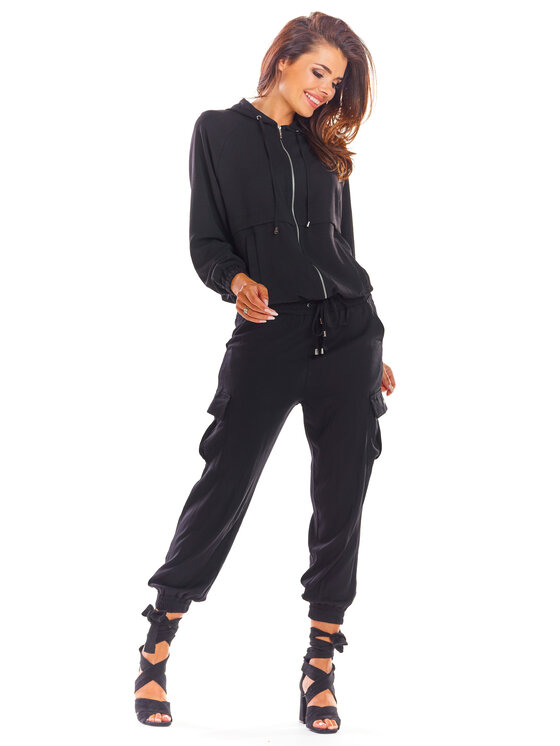 Awama Awama Bluza A294 Czarny Basic Fit