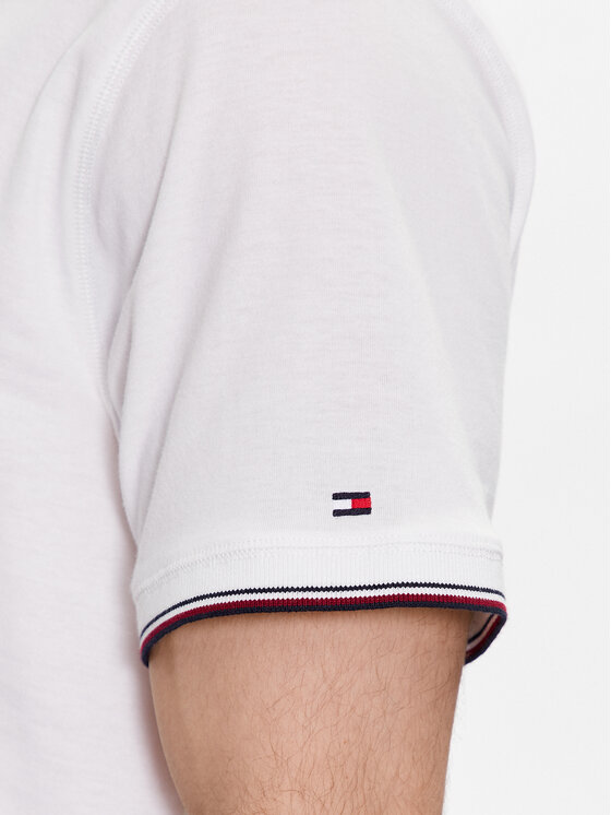 Tommy Hilfiger Tommy Hilfiger Тишърт UM0UM02808 Бял Regular Fit