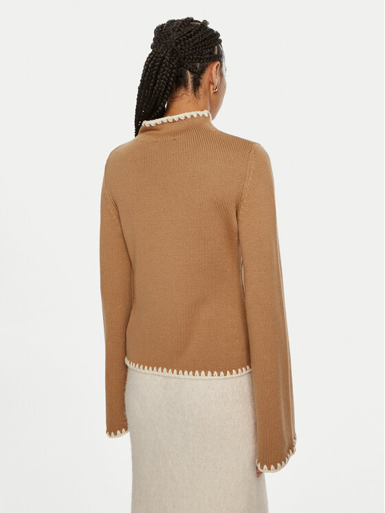 Luisa Spagnoli Luisa Spagnoli Rollkragenpullover Monet 58404 Braun Regular Fit