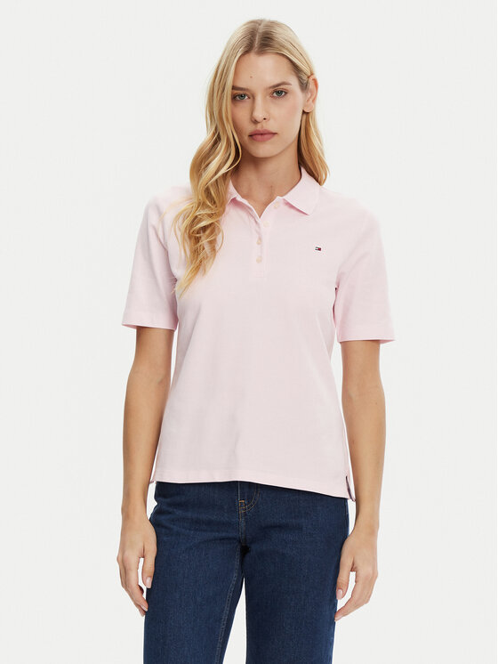 Tommy Hilfiger Tommy Hilfiger Pólóing 1985 WW0WW43224 Rózsaszín Regular Fit