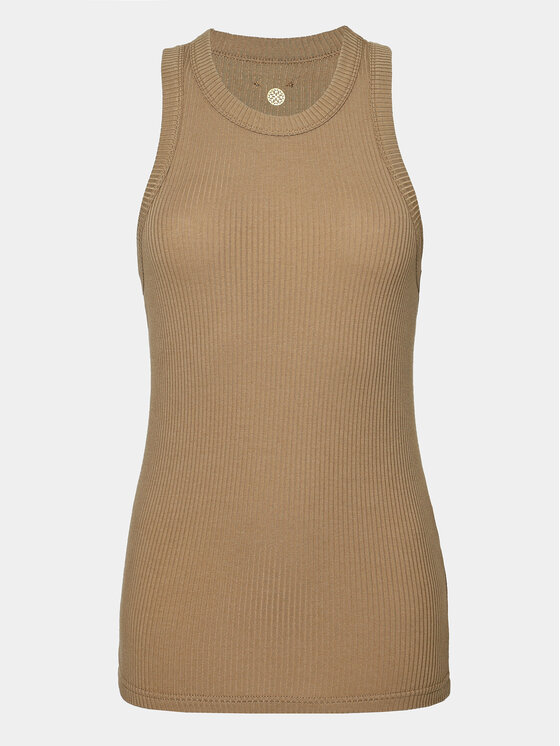 Athlecia Athlecia Marškinėliai Lankae W Top EA231328 Smėlio Regular Fit