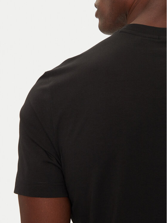 BOSS Boss T-särk 50506373 Must Regular Fit