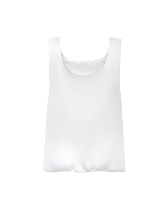 Cat&Cat Cat&Cat Top jedwabny basic Biały Regular Fit