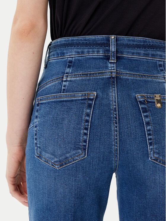 Liu Jo Liu Jo Jeans hlače UF5100 D0264 78899 Mornarsko modra Regular Fit