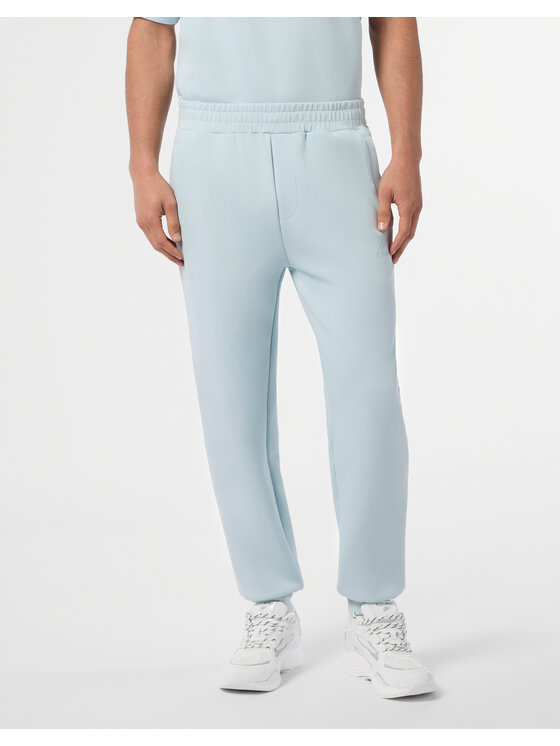 Plein Sport Plein Sport Spodnie dresowe 29090 Niebieski jasny Jogger Fit