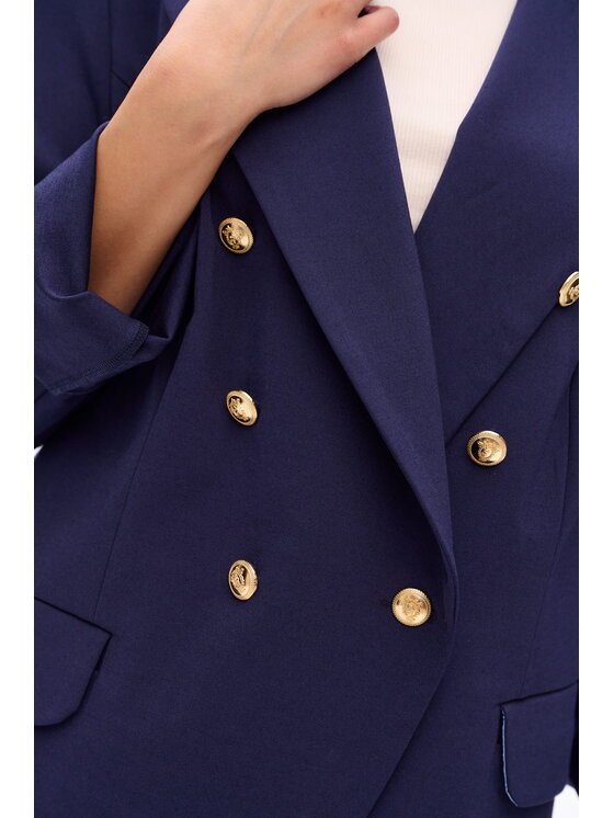blue shadow blue shadow Marynarka Endorfina Granatowy Regular Fit