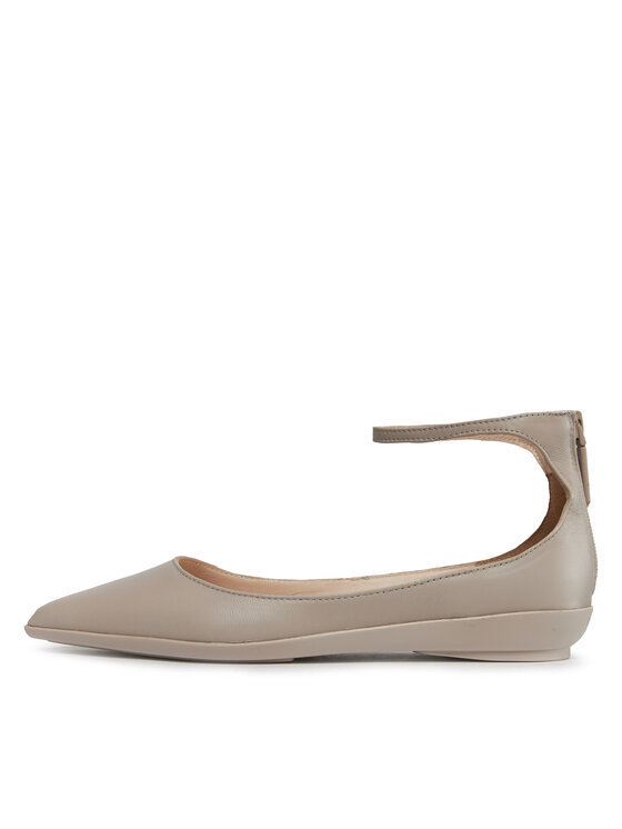 Calvin Klein Calvin Klein Ballerinas Wrapped Ankle Strap Ballerina HW0HW01840 Grau