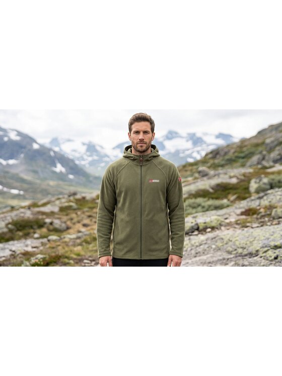 Geographical Norway Geographical Norway Polar WZ3332H/GN-KAKI Zielony Reglan Fit