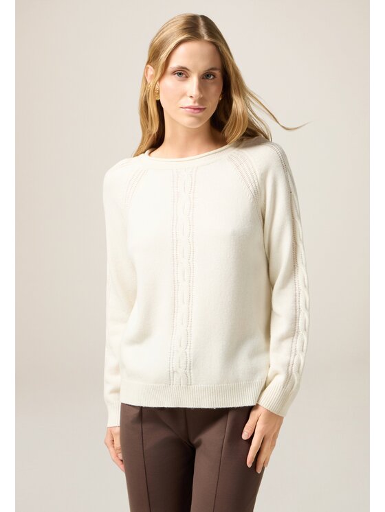 Oltre Oltre Maglione M320J005058N011 Bianco Regular Fit