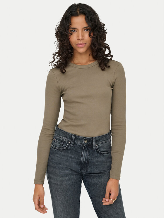ONLY ONLY Блузка Val 15371305 Коричневий Regular Fit