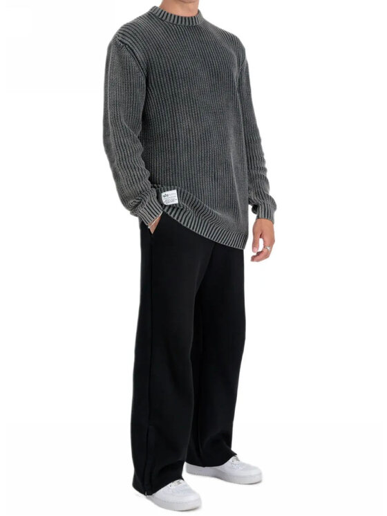 Alpha Industries Alpha Industries Sweter AI.138402-03-3XL Czarny Regular Fit