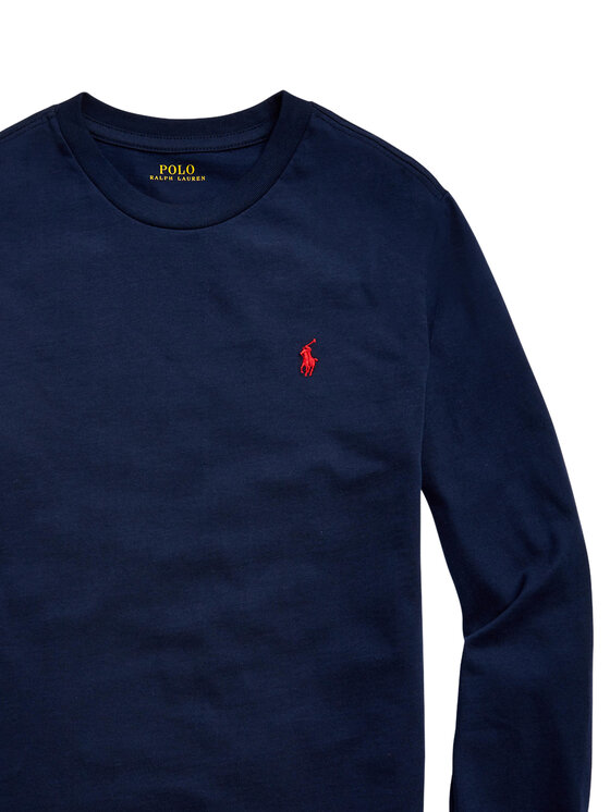 Polo Ralph Lauren Polo Ralph Lauren Majica Ls Cn 323843804002 Tamnoplava Regular Fit