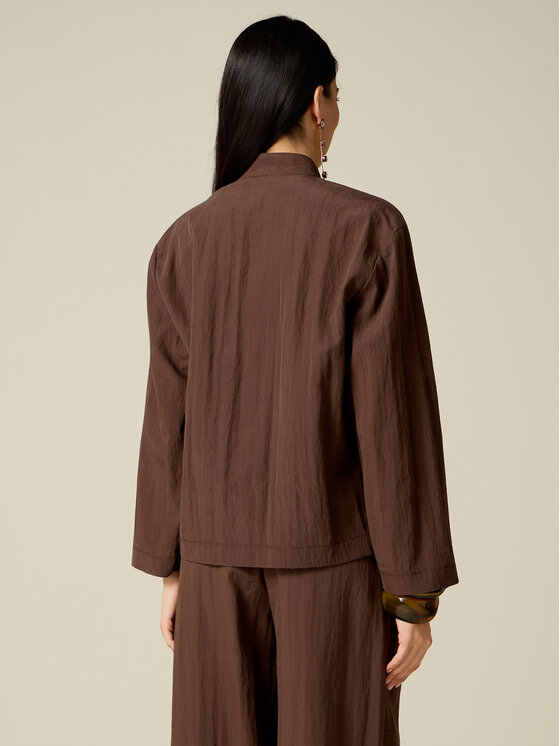 Oltre Oltre Marynarka R023J000372N032 Brązowy Baggy Fit
