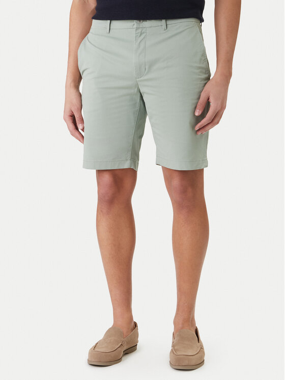 Tommy Hilfiger Tommy Hilfiger Kratke hlače Deton 9.5 MW0MW42351 Zelena Slim Fit