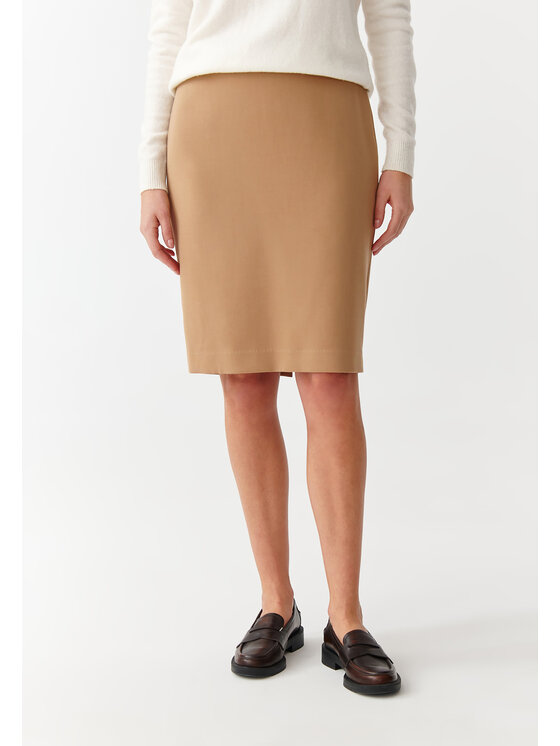 TATUUM TATUUM Midi sukňa MONO 1 Béžová Close Fit