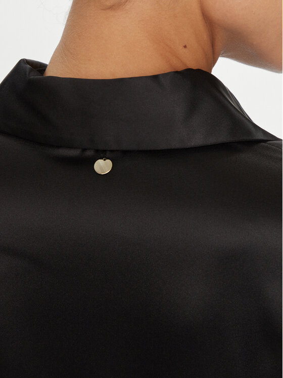 Liu Jo Liu Jo Rochie tip cămașă MF3401 T3450 Negru Regular Fit