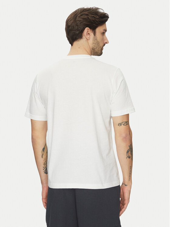 adidas adidas T-Shirt Lounge Slides Graphic Pocket JC5282 Biały Regular Fit