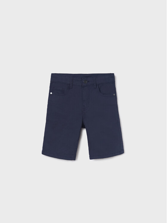 Mayoral Mayoral Шорти от плат 231 Тъмносин Regular Fit